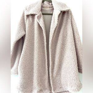 Women's Cozy Sherpa Jacket - blush pink